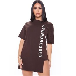 Overdressed Tunic Top - Brown
